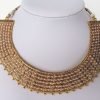 Antique Collar Kemp Necklace & Broad Umbrella Jhumka Set