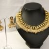 Antique Pearl Cluster Necklace & Jhumka Set - Image 2