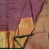 Aubergine Purple Pure Kanchipuram Silk Saree