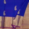 Iridescent Royal Blue & Jewel Purple Pure Kanchipuram Silk Saree