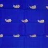 Iridescent Royal Blue & Jewel Purple Pure Kanchipuram Silk Saree - Image 2