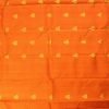 Orange Jacquard & Purplish Pink Pure Kanchipuram Silk Saree - Image 3