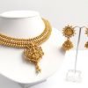 Ornate Lakshmi Pendant Attigai with Matching Jhumkas