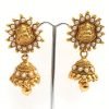 Ornate Lakshmi Pendant Attigai with Matching Jhumkas - Image 3