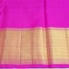 Parrot Green & Hot Pink Handloom Pure Kanchipuram Silk Saree - Image 6