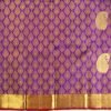 Purple Brocade Pure Kanchipuram Silk Saree - Image 4